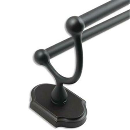 LIVINGQUARTERS Wenmoor Oil Rubbed Bronze 24 In. Double Towel Bar LI121650